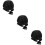 3pcs Unique Simple Stretchy Home Sleeping Hat Waterproof Bathing Hat 9