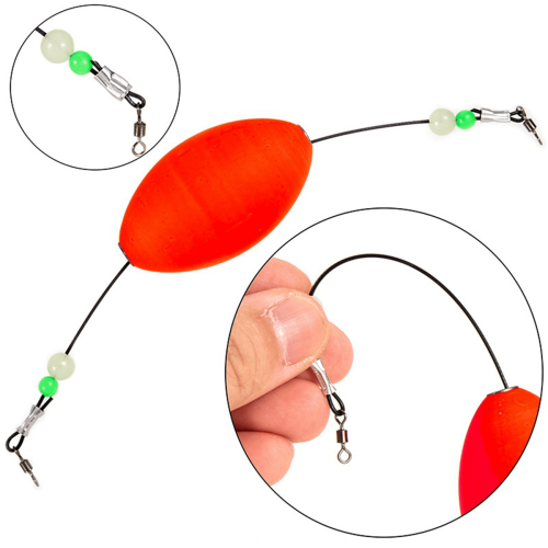WQNZMADO6Pack Ψάρεμα Bobbers Φελλός με Φελλό για Κοκκινόψαρα, Πέστροφες, Χαλινάρι, Γλυκού 2