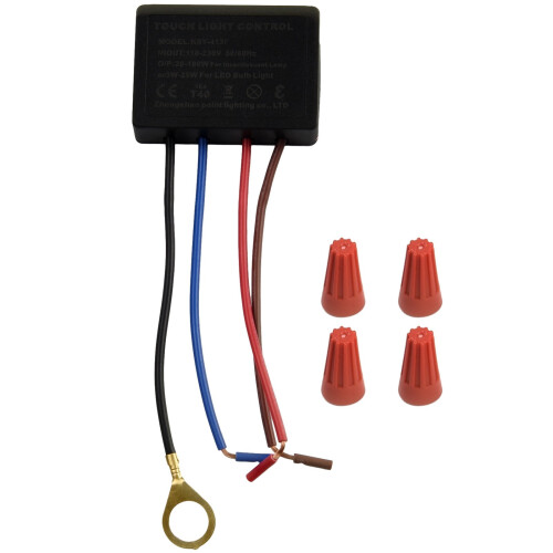 2 interruttori touch da 220 V per lampade da tavolo, modulo di controllo dimmer con sensore 1