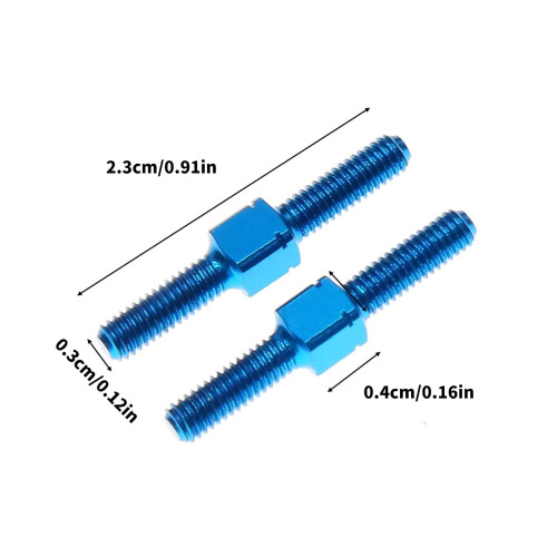 2 τεμάχια σύνδεσμος ράβδου άξονα εντατήρα αλουμινίου 3x23 χιλ. για αξεσουάρ 2