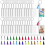 Sublimation Keychain Blanks Bulk 240Pcs Keychain Blanks Set with Rectangle Sublimation Blanks,for DIY Keychain Crafting 2