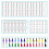 Sublimation Keychain Blanks Bulk 240Pcs Keychain Blanks Set with Rectangle Sublimation Blanks,for DIY Keychain Crafting 3