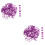 200Pièces Anneaux De Marquage Poulet Violet Réutilisables Faciles 5