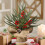 Mini artificial Christmas tree with red berries and pine 2