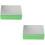 2Pièces Ponçage Vert Main Éponge Résistante 6