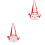 2St Kinderstrandtas Mesh Rood En Stevige Opbergtas 3