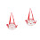 2St Kinderstrandtas Mesh Rood En Stevige Opbergtas 4