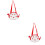 2St Kinderstrandtas Mesh Rood En Stevige Opbergtas 6
