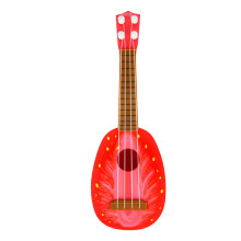 Leichtes und tragbares Mini-Musikinstrument für Kinder, pädagogisches Lernspielzeug Ukulele-Gitarre für Kinder, 4 Saiten, komfortables Griffdesign