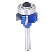 Tungsten Carbide Tip Rounding Bit, 2Flutes Corner Rounding Edge Trimming Router Bit8mm Radius for Precision Wood Grooving, Durable CNC Milling