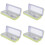 4Sets Student Drawing Tools Green Multi-Functional Ruler Compass Kit 4