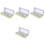 4Sets Student Drawing Tools Green Multi-Functional Ruler Compass Kit 6