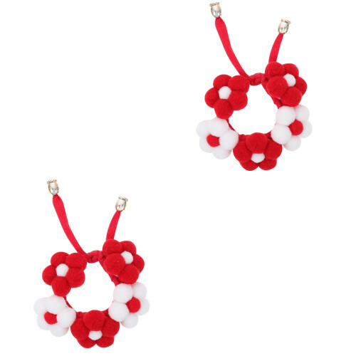 2Pièces Colliers Décoratifs Pour Animaux Tricotés Main 2