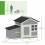 PawHut PawHut Wooden Chicken Coop with Pull-Out Tray & Nesting Box 2