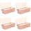 4Pcs Transparent Storage Box Flatware Storage Organizer 4