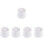 5Sets White Dessert Packaging Boxes Durable Double Layer Storage 5