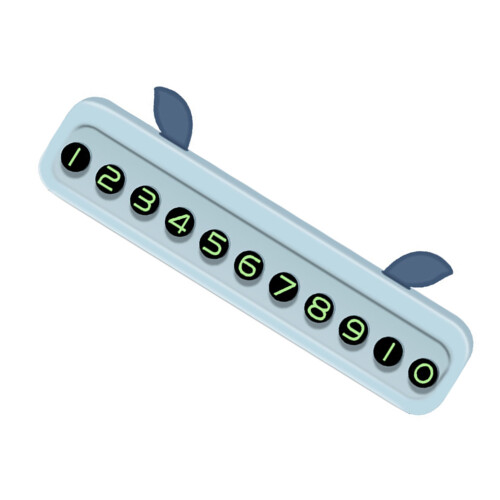 Plastic Car Mounted Parking Card, Clear Sun Shield