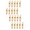 40Pcs Beige Wood Coat Sewing Buttons DIY Decorative Replacement 2