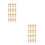 40Pcs Beige Wood Coat Sewing Buttons DIY Decorative Replacement 6