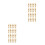 40Pcs Beige Wood Coat Sewing Buttons DIY Decorative Replacement 9