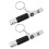 4Pcs Lightweight Survival Whistles with Compass Keychain and LED Light 7