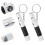 4Pcs Lightweight Survival Whistles with Compass Keychain and LED Light 8