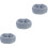 3Pcs Multi-Function Grey Dog Snood Elastic Comfortable Pet Earmuff 4