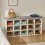 Shoe Storage Bench with Cushion - Upholstered, Grey 2