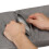 Shoe Storage Bench with Cushion - Upholstered, Grey 5