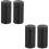 4Pcs Adjustable Bed Frame Support Sturdy Black Aluminum Wall Stoppers 3