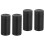 4Pcs Adjustable Bed Frame Support Sturdy Black Aluminum Wall Stoppers 5