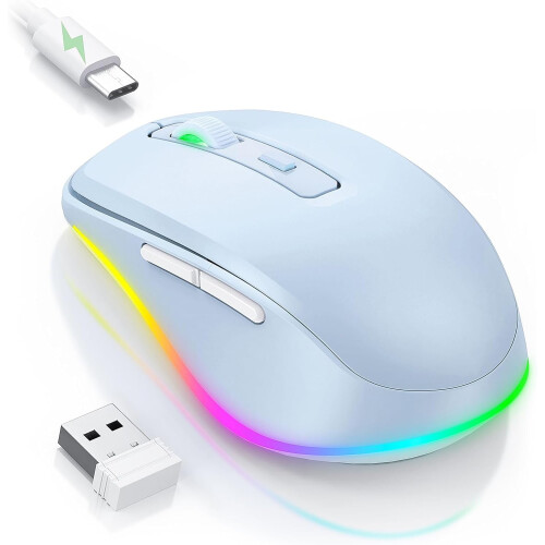 Jiggler - Ποντίκια LED με ενσωματωμένη κίνηση, επαναφορτιζόμενη κίνηση για φορητό 1