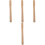 4Pcs Premium Khaki Wood Handles Replacement for Accessories 4