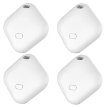 Item Locator Tag for Keys Bags Phones iOS Compatible MFI Certified White