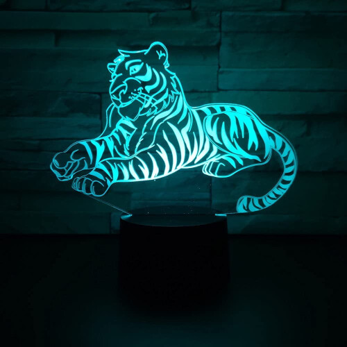 Νυχτερινό φως LED Tiger, 16 χρώματα, τηλεχειριστήριο και αφής με δυνατότητα ρύθμισης 2