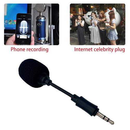 Smartphone Microphone Video Microphone 3.5mm Plug Support Multiple Device for Vlog Recording Recording 1