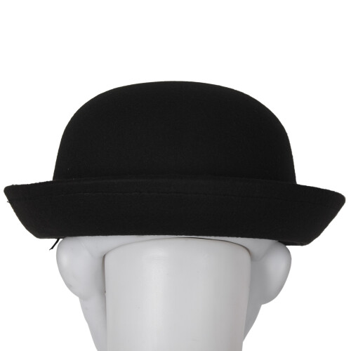 4Piece Melon Bowler Hat Hat Bowler Hat Bowler Hat  Hat Chaplin Hat Riding Hat (Black) 1