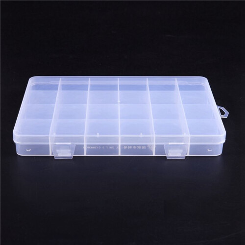 4X 24 Compartments Plastic Box Case Jewelry Bead Storage Container  Organizer 1
