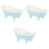 3 Pieces Bath Tub Shape Cersmic Bowl Entertaining Bathtub Shaped 2
