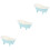 3 Pieces Bath Tub Shape Cersmic Bowl Entertaining Bathtub Shaped 4