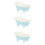 3 Pieces Bath Tub Shape Cersmic Bowl Entertaining Bathtub Shaped 7