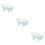 3 Pieces Bath Tub Shape Cersmic Bowl Entertaining Bathtub Shaped 8