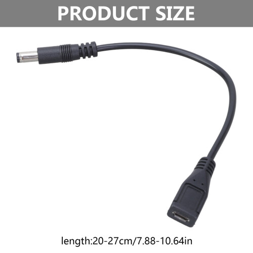 Θηλυκό USB 5 ακίδων 5V 5.5x2.5mm αρσενικό καλώδιο σύνδεσης προσαρμογέα 22AWG χάλκινο 2