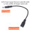 Θηλυκό USB 5 ακίδων 5V 5.5x2.5mm αρσενικό καλώδιο σύνδεσης προσαρμογέα 22AWG χάλκινο 7