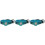 3Pcs Pet Collar Locator Protector Case with Reflective Sky-Blue Design 4