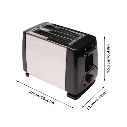 Oaster 2-Slice Stainless Steel Toaster with Bun Attachment 1