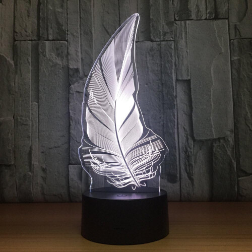Νυχτερινό φως Feather3D Illusion – Smart Touch, RGB, 16 χρώματα, τηλεχειριστήριο, τροφοδοσία μέσω 1