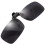 2X Polarized Rimless Rectangle Gray Lens Flip  Clip  Sunglasses Eyeglass 4