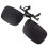 2X Polarized Rimless Rectangle Gray Lens Flip  Clip  Sunglasses Eyeglass 6