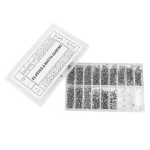 3000 Pcs Glasses Screws Nut Assortment + 1 Pc Screwdriver + 1 Pc Tweezers, Glasses Repair Kit Screws